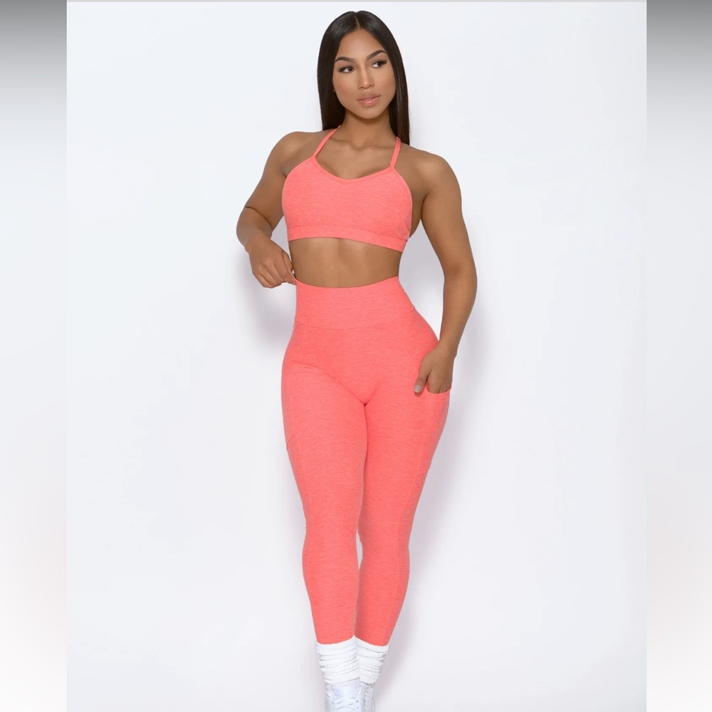 Bombshell Sportswear Coral Scrunch Butt Leggings 038